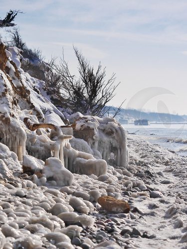 Steilküste Ahrenshoop im Winter