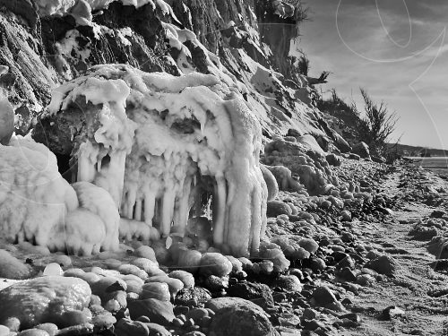 Steilküste Ahrenshoop im Winter